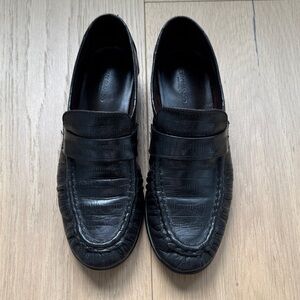 Tony Bianco Gatsby Loafers in BLACK ANGUILLE